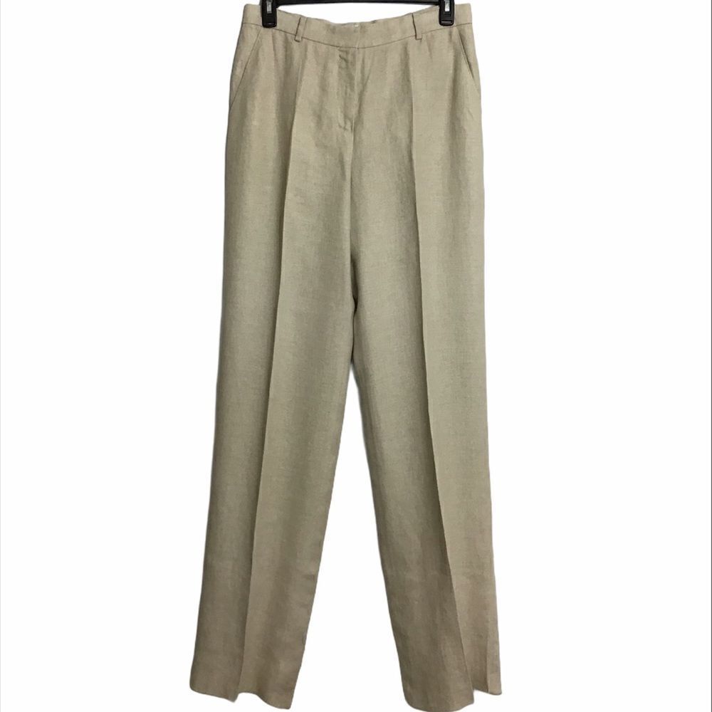 MaxMara 100% Linen Palude Pants Made In Italy